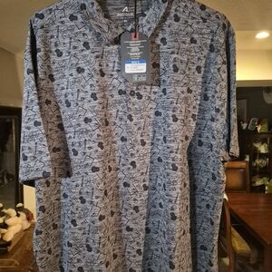 Men's Blue Patterned Shirt